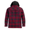 Picture of Men's Onwards Hooded Plaid Shirt - Red