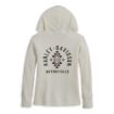Picture of Women's Bohemian Hooded Thermal Knit Top - Cloud Dancer