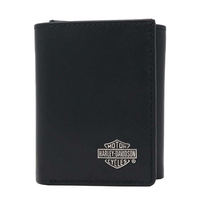 Picture of Men's Bar & Shield Leather Tri-Fold Wallet