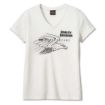 Picture of Women's 120th Anniversary United V-Neck Tee - Cloud Dancer