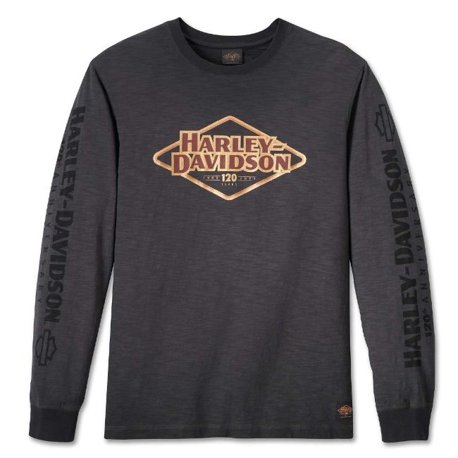 Picture of Men's 120th Anniversary Long Sleeve Tee - Blackened Pearl