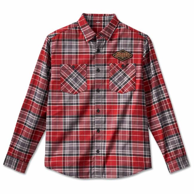 Picture of Men's 120th Anniversary Plaid Shirt - Red Plaid