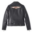 Picture of Women's 120th Anniversary D-Pocket Biker Leather Jacket - Black