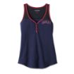 Picture of Women's Star Spangled Banner Henley Tank - Peacoat