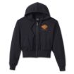 Picture of Women's 120th Anniversary Zip Front Hoodie - Black Beauty