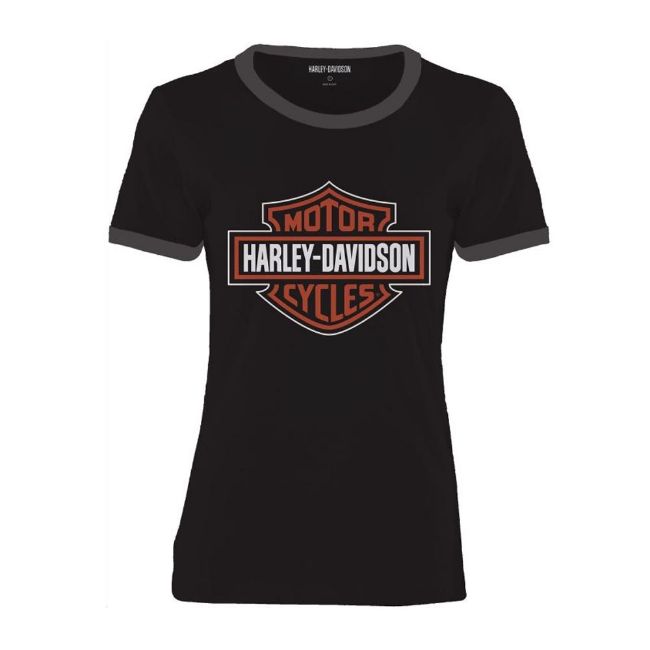 Picture of Women's Essential Bar & Shield Ringer Tee