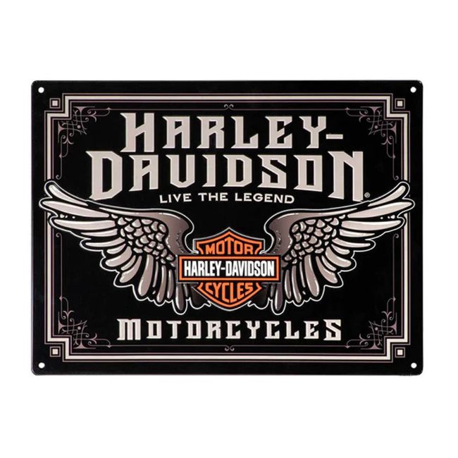 Picture of H-D Winged Bar & Shield Tin Sign
