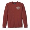 Picture of Men's Bar & Shield 3D Long Sleeve Tee - Russet Brown