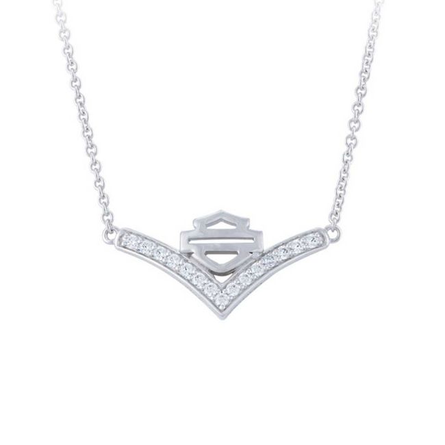 Picture of Women's Chevron Bling Stone B&S Necklace