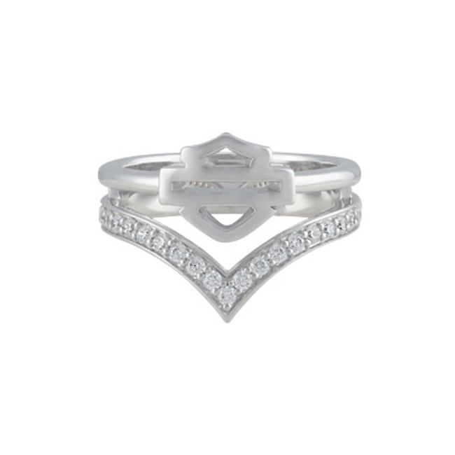 Picture of Women's Chevron Bling Stone B&S Ring
