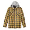Picture of Men's Burner Long Sleeve Hooded Shirt - Yellow Plaid