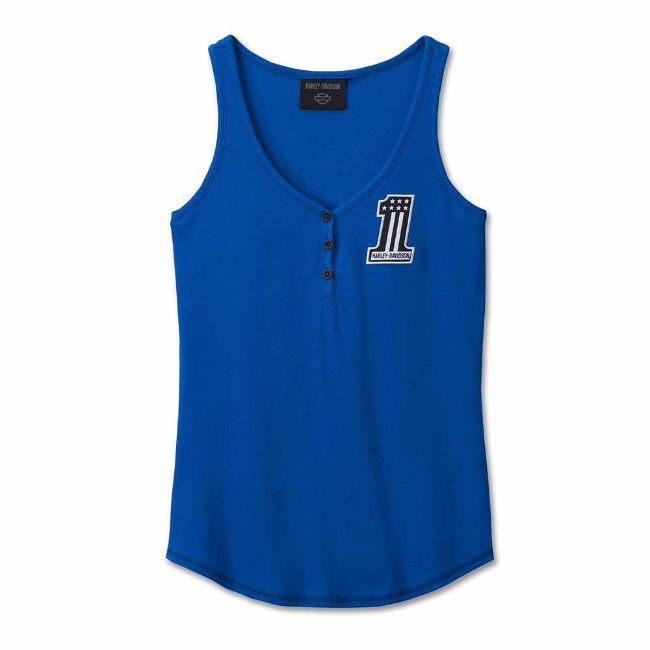 Picture of Women's #1 Racing Tank - Lapis Blue