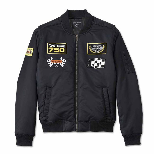 Picture of Men's At the Crank Bomber Jacket - Black