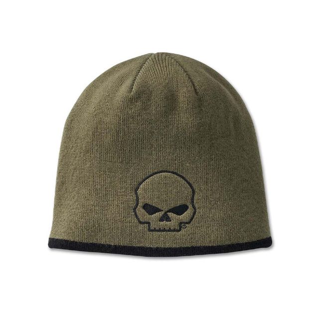 Picture of Willie G Skull Knit Beanie - Grape Leaf