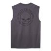 Picture of Men's Willie G Skull Muscle Tee - Blackened Pearl