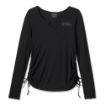 Picture of Women's Willie G Skull Tie Notch Neck Knit Top
