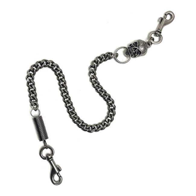 Picture of Men's Skull & Spring 24" Wallet Chain
